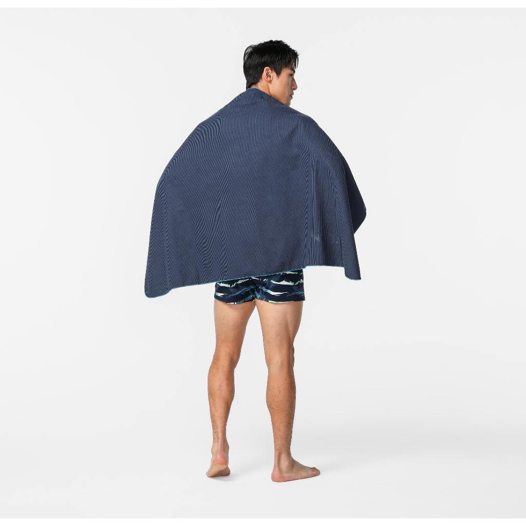 Ảnh Khăn tắm microfibre sọc dọc cỡ l 80 x 130 cm xanh sẫm NABAIJI mã 8510068 3