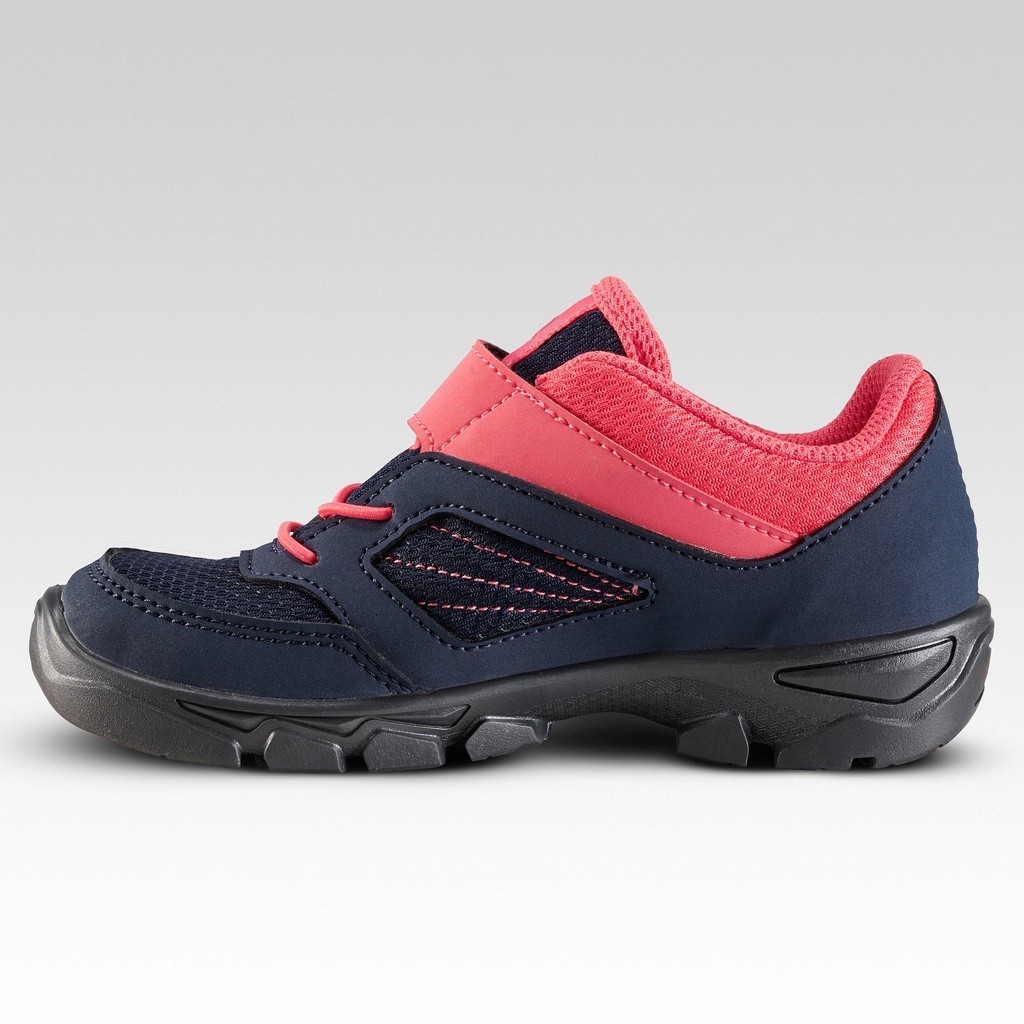 Ảnh Giày leo núi dã ngoại cổ thấp có quai dán mh100 cho trẻ em xanh hồng DECATHLON quechua mã 8576133 1