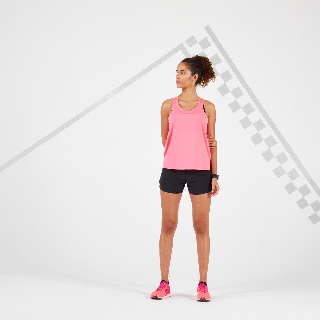 Ảnh Quần short chạy bộ trọng lượng nhẹ kiprun light cho nữ đen DECATHLON kiprun mã 8641425 4