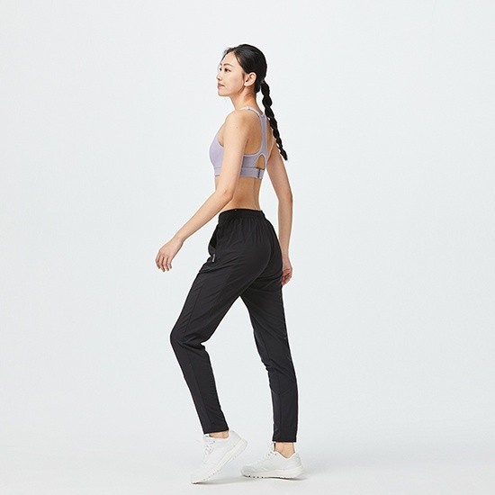 Ảnh Quần dài tập fitness cardio FPA 100 cho Nữ Đen DECATHLON DOMYOS mã 8561175 4