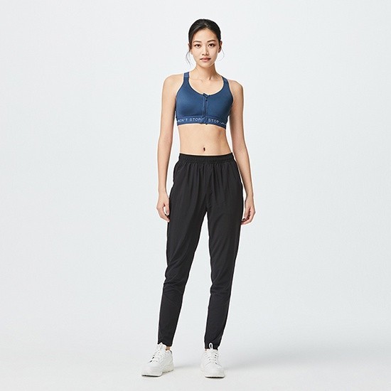 Ảnh Quần dài tập fitness cardio FPA 100 cho Nữ Đen DECATHLON DOMYOS mã 8561175 2