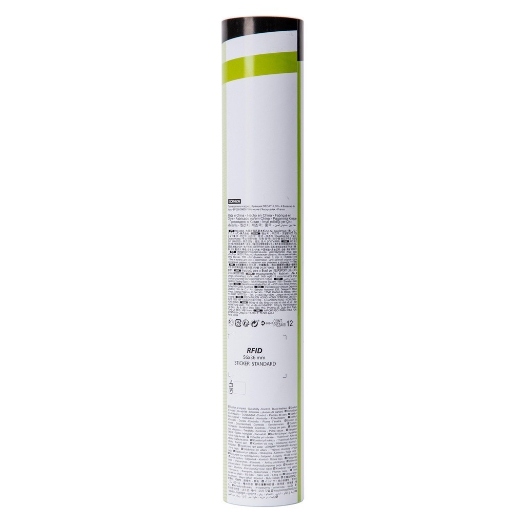 Ảnh Hộp 12 quả cầu lông bằng lông vũ fsc 100 DECATHLON perfly mã 8373140 2