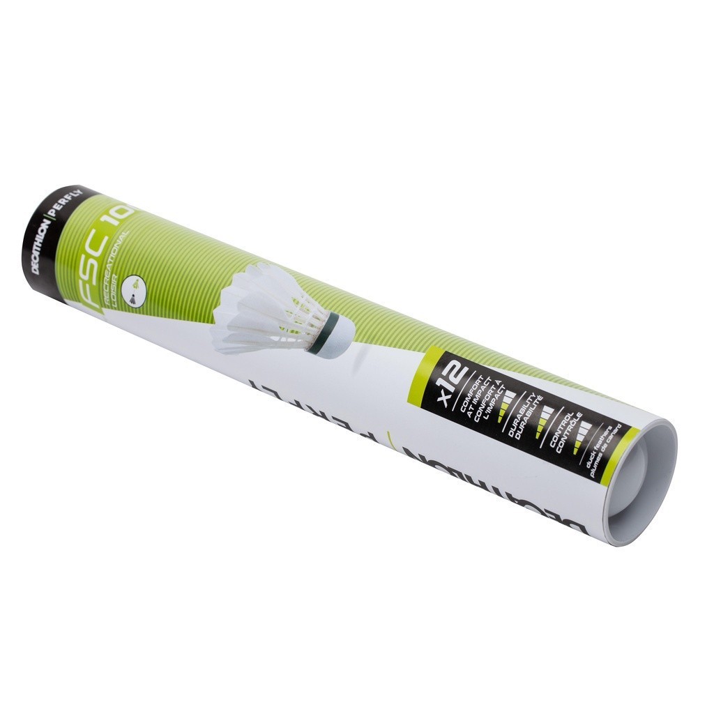 Ảnh Hộp 12 quả cầu lông bằng lông vũ fsc 100 DECATHLON perfly mã 8373140 3