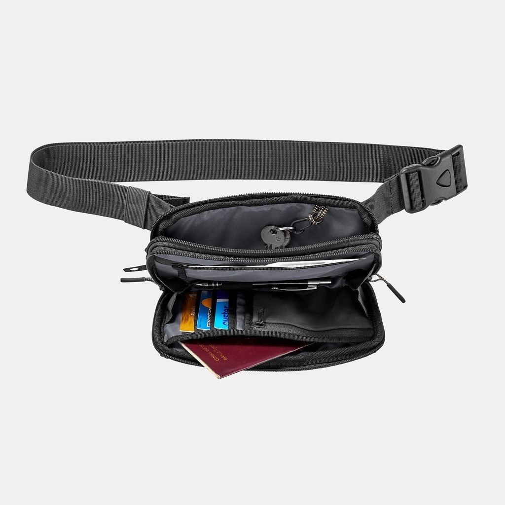 Ảnh Túi trekking đeo hông cỡ lớn travel xl đen DECATHLON forclaz mã 8512007 2