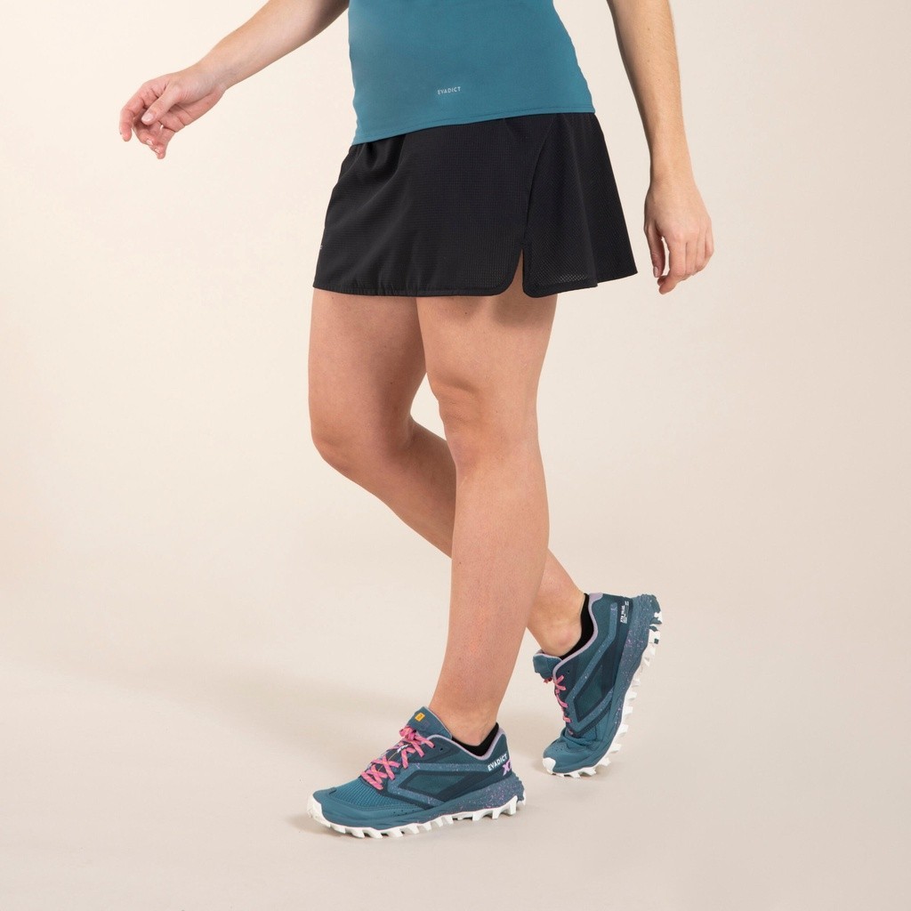 Ảnh Quần giả váy chạy địa hình cho nữ đen DECATHLON evadict mã 8609705 3