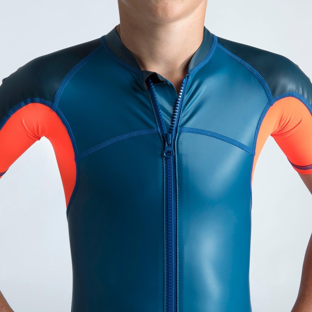 Ảnh Bộ áo liền quần bơi 100 kloupi cho bé trai xanh dương đỏ DECATHLON NABAIJI mã 8616157 3