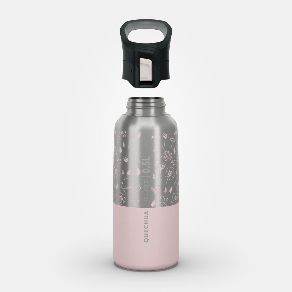 Ảnh Bình giữ nhiệt bằng thép không gỉ mh500 0,5l hồng DECATHLON quechua mã 8809552 2
