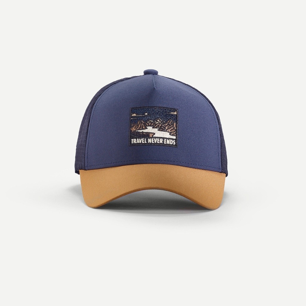 Ảnh Mũ lưỡi trai travel 500 trucker xanh dương đậm DECATHLON forclaz mã 8788360 1