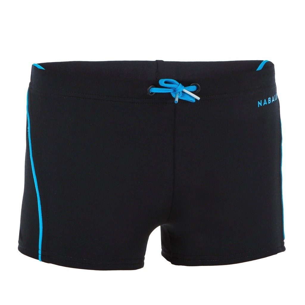 Ảnh Quần bơi boxer 100 plus cho bé trai đen DECATHLON NABAIJI mã 8578825 1