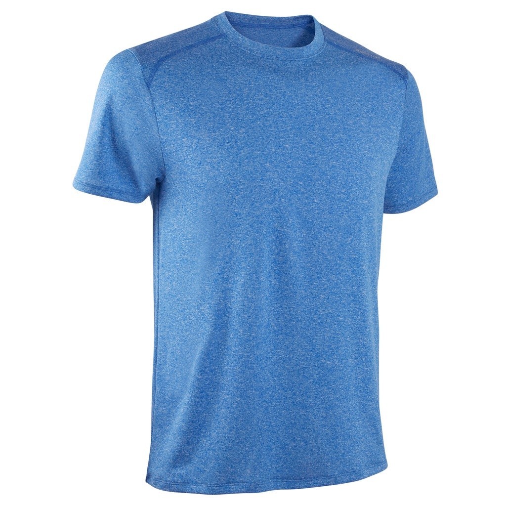 Ảnh Áo thun tập fitness 100 cho nam xanh dương DECATHLON DOMYOS mã 8603263 1