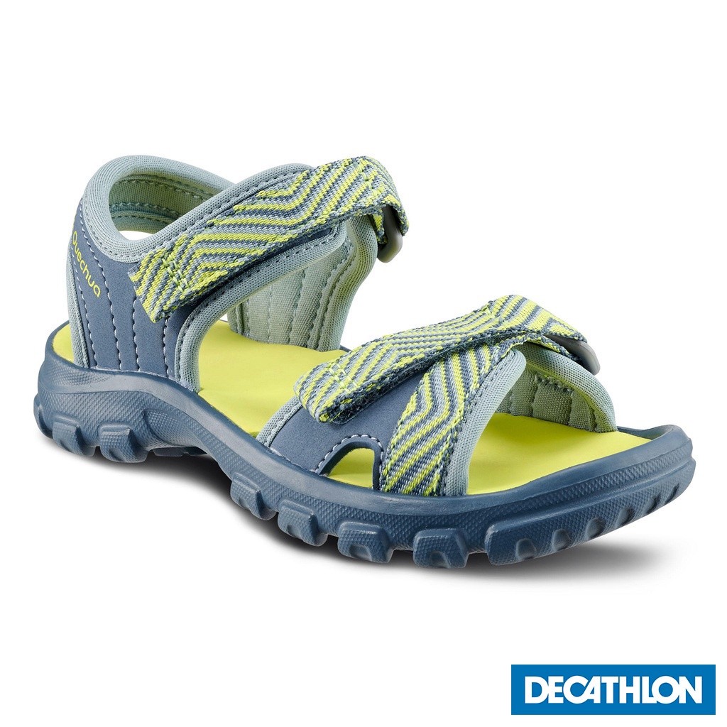 Ảnh Giày sandal leo núi dã ngoại mh100 cho trẻ em màu xanh nỏn chuối DECATHLON quechua mã 8595700 1