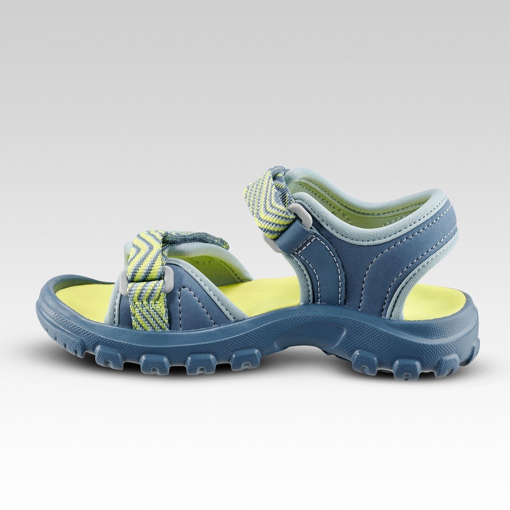 Ảnh Giày sandal leo núi dã ngoại mh100 cho trẻ em màu xanh nỏn chuối DECATHLON quechua mã 8595700 2