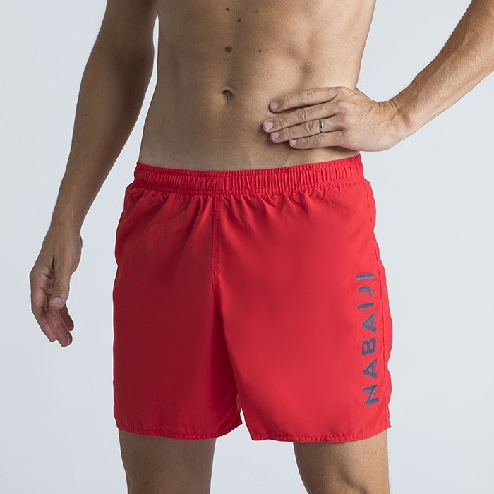 Ảnh Quần short bơi 100 cho nam đỏ xanh dương DECATHLON NABAIJI mã 8669720 1