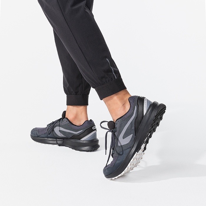Ảnh Giày chạy bộ run active grip cho nam xám đen DECATHLON kalenji mã 8488639 4