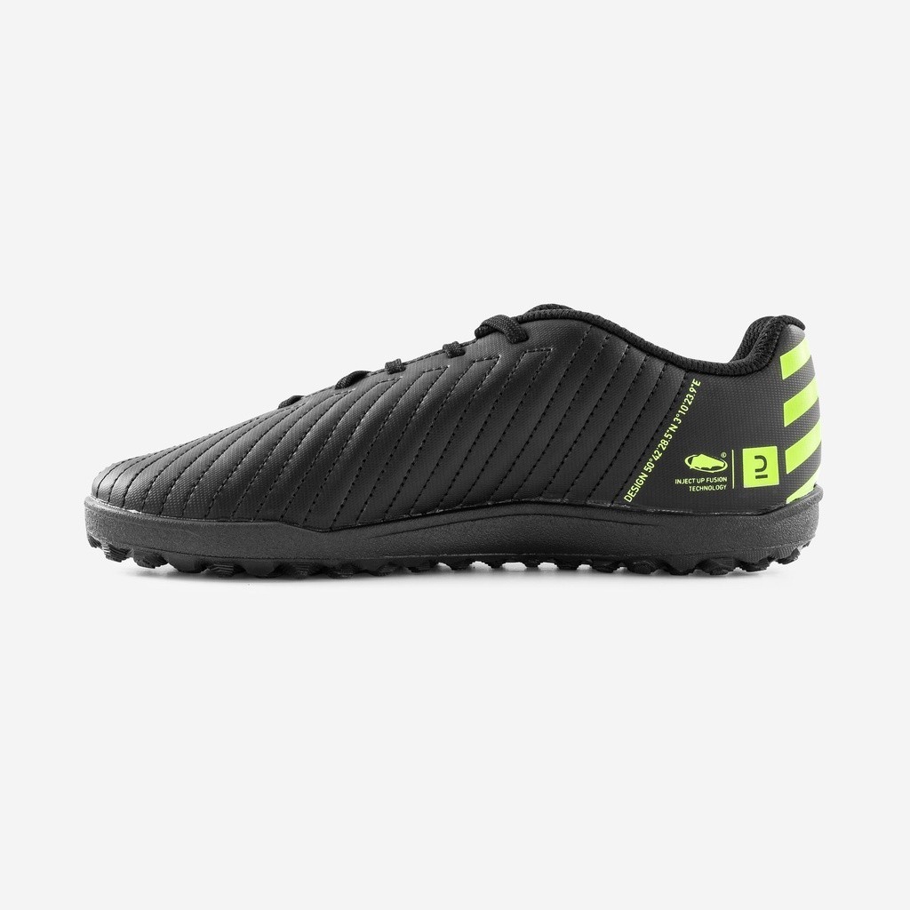 Ảnh Giày đá bóng agility 100 cho trẻ em đen neon DECATHLON kipsta mã 8766041 2