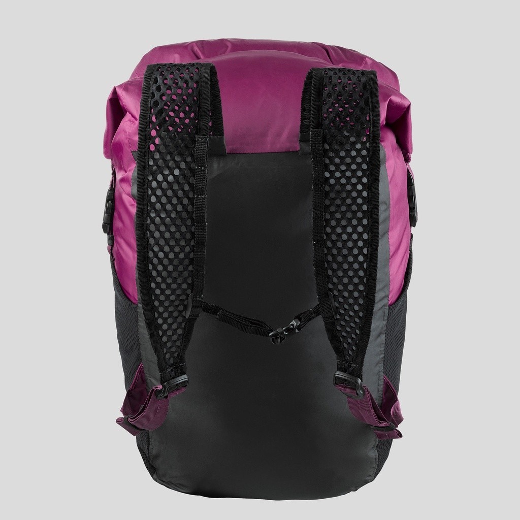 Ảnh Balo du lịch 20l chống thấm gấp gọn travel 100 tím DECATHLON forclaz mã 8560419 3