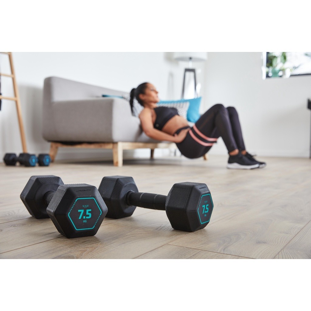Ảnh Tạ lục giác luyện 7,5kg đen DECATHLON corength mã 8603282 4