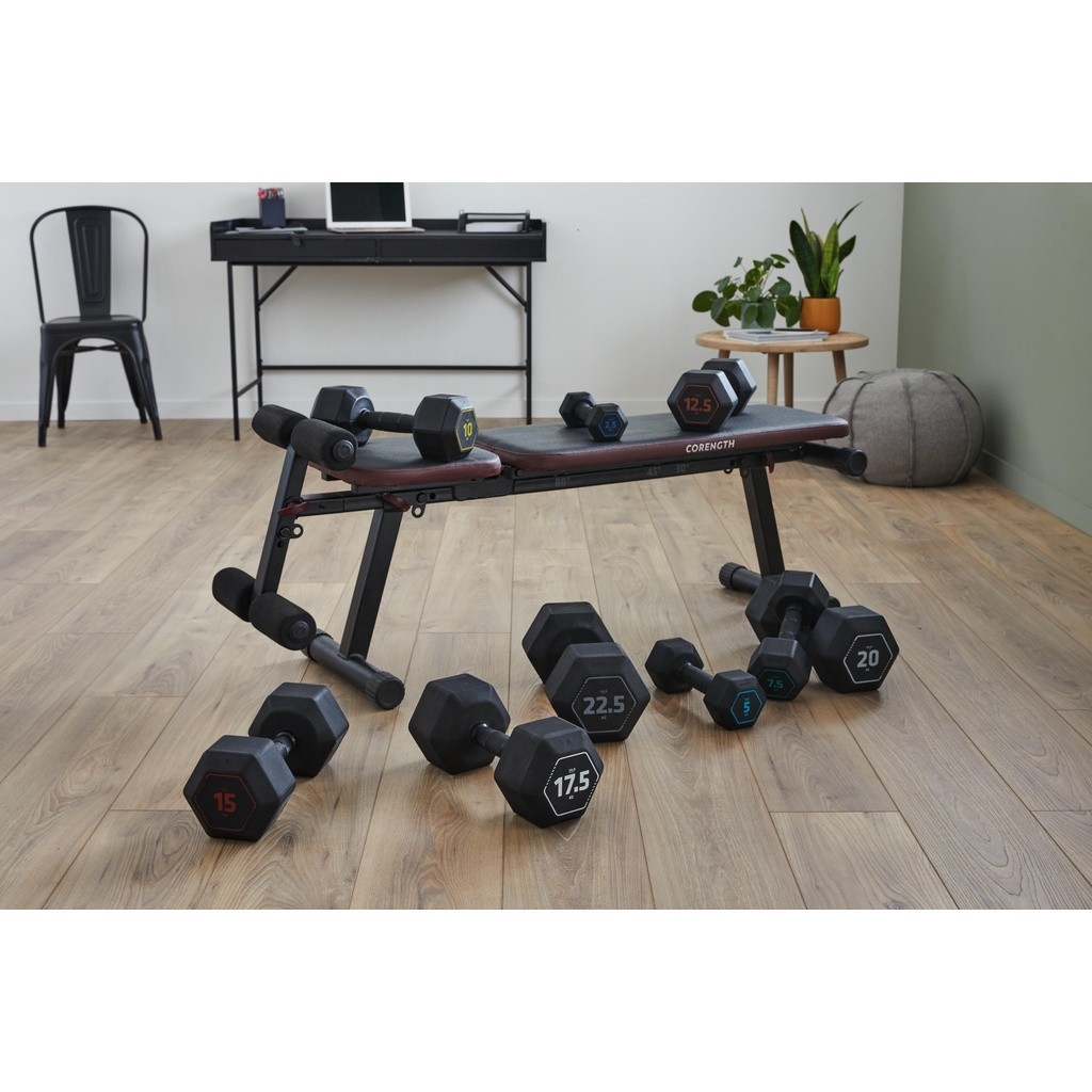 Ảnh Tạ lục giác luyện 7,5kg đen DECATHLON corength mã 8603282 3