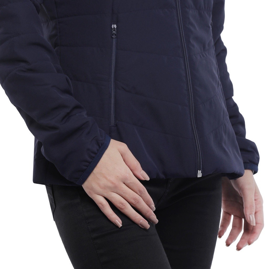 Ảnh Áo khoác trekking có đệm lót trek 50 cho nữ xanh navy DECATHLON forclaz mã 8357148 4