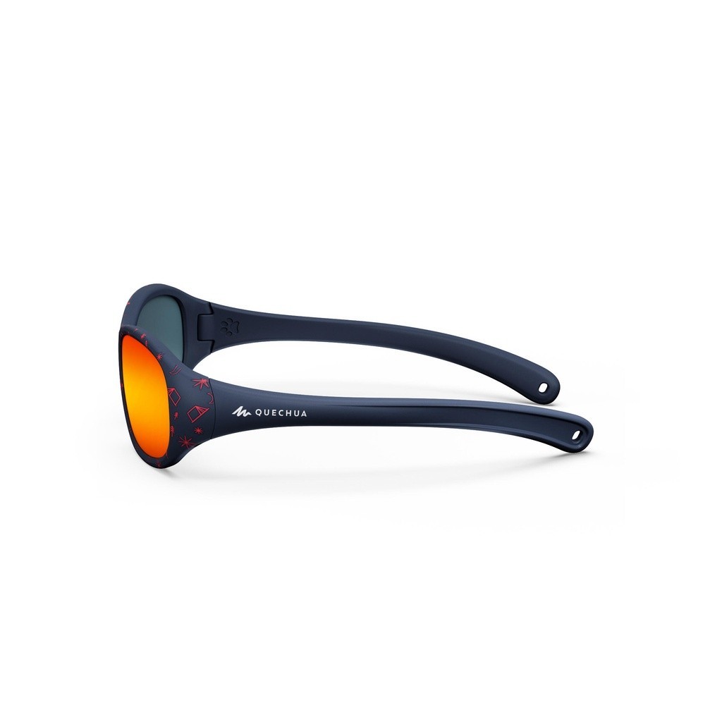 Ảnh Kính mát hiking chống tia uv mh k120 cho trẻ em đỏ xanh DECATHLON quechua mã 8676396 3
