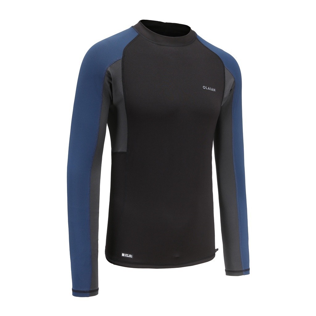 Ảnh Áo lướt sóng dài tay chống uv 500 cho nam đen DECATHLON olaian mã 8645541 2