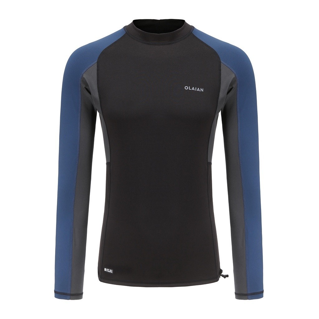 Ảnh Áo lướt sóng dài tay chống uv 500 cho nam đen DECATHLON olaian mã 8645541 1