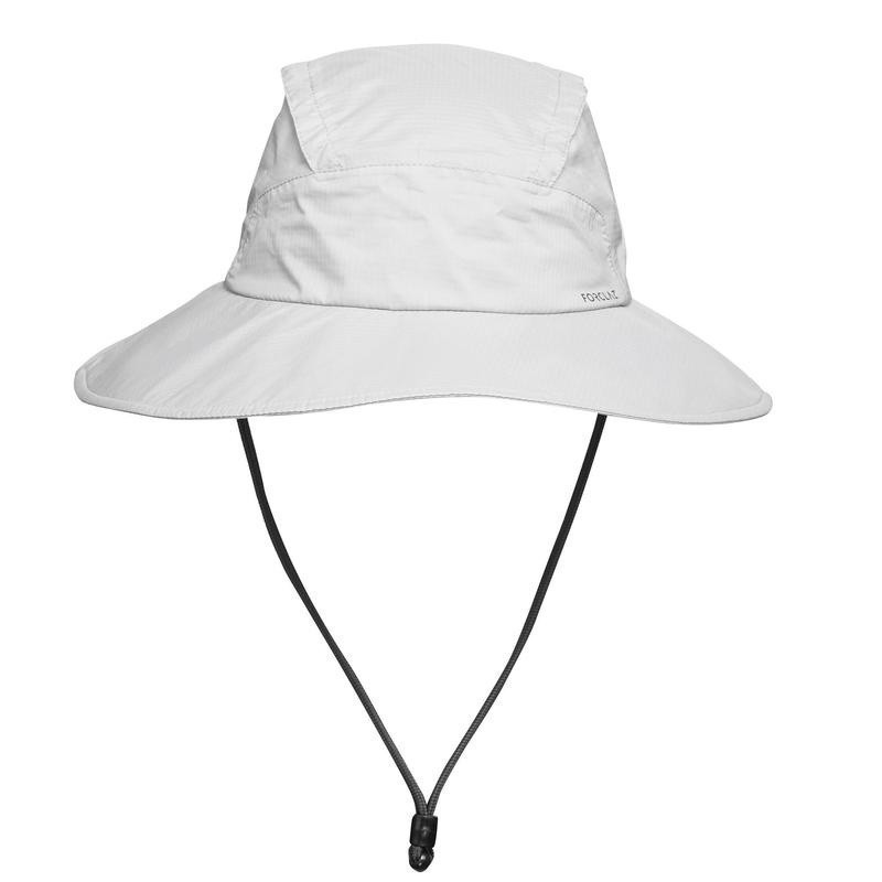 Ảnh Mũ nón rộng vành leo núi trekking trek 900 xám nhạt DECATHLON forclaz mã 8526271 1
