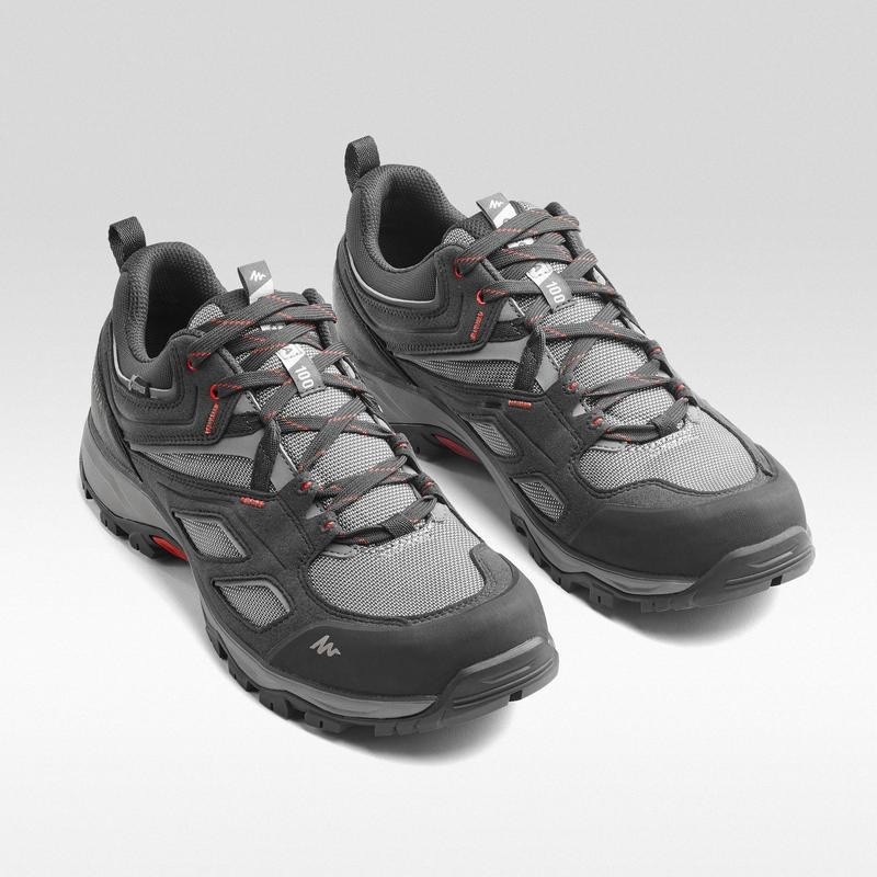 Ảnh Giày leo núi vùng cao mh100 chống thấm nước cho nam xám DECATHLON quechua mã 8503796 2