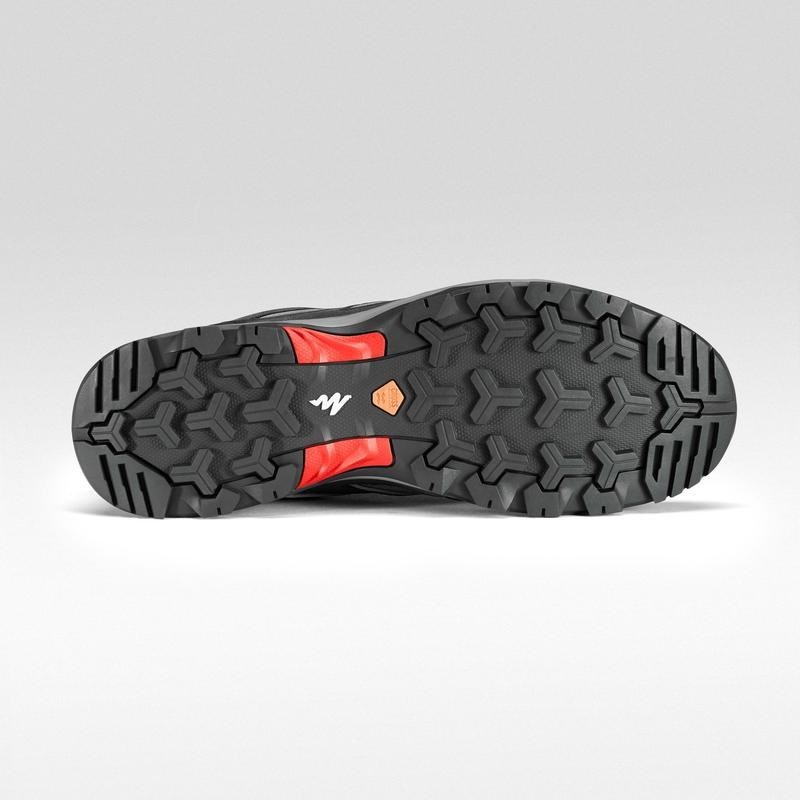 Ảnh Giày leo núi vùng cao mh100 chống thấm nước cho nam xám DECATHLON quechua mã 8503796 3