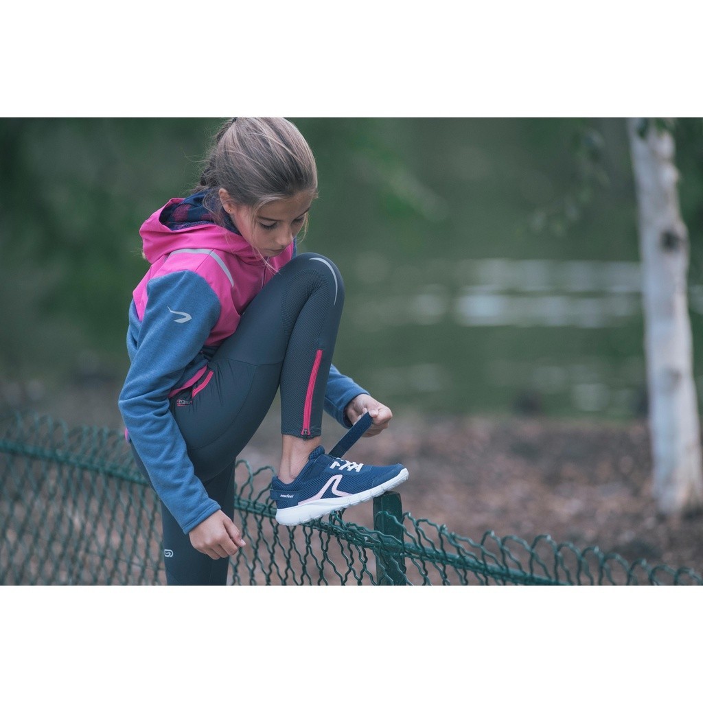 Ảnh Giày đi bộ thể dục DECATHLON soft 140 fresh cho trẻ em xanh navy san hô newfeel mã 8381463 1