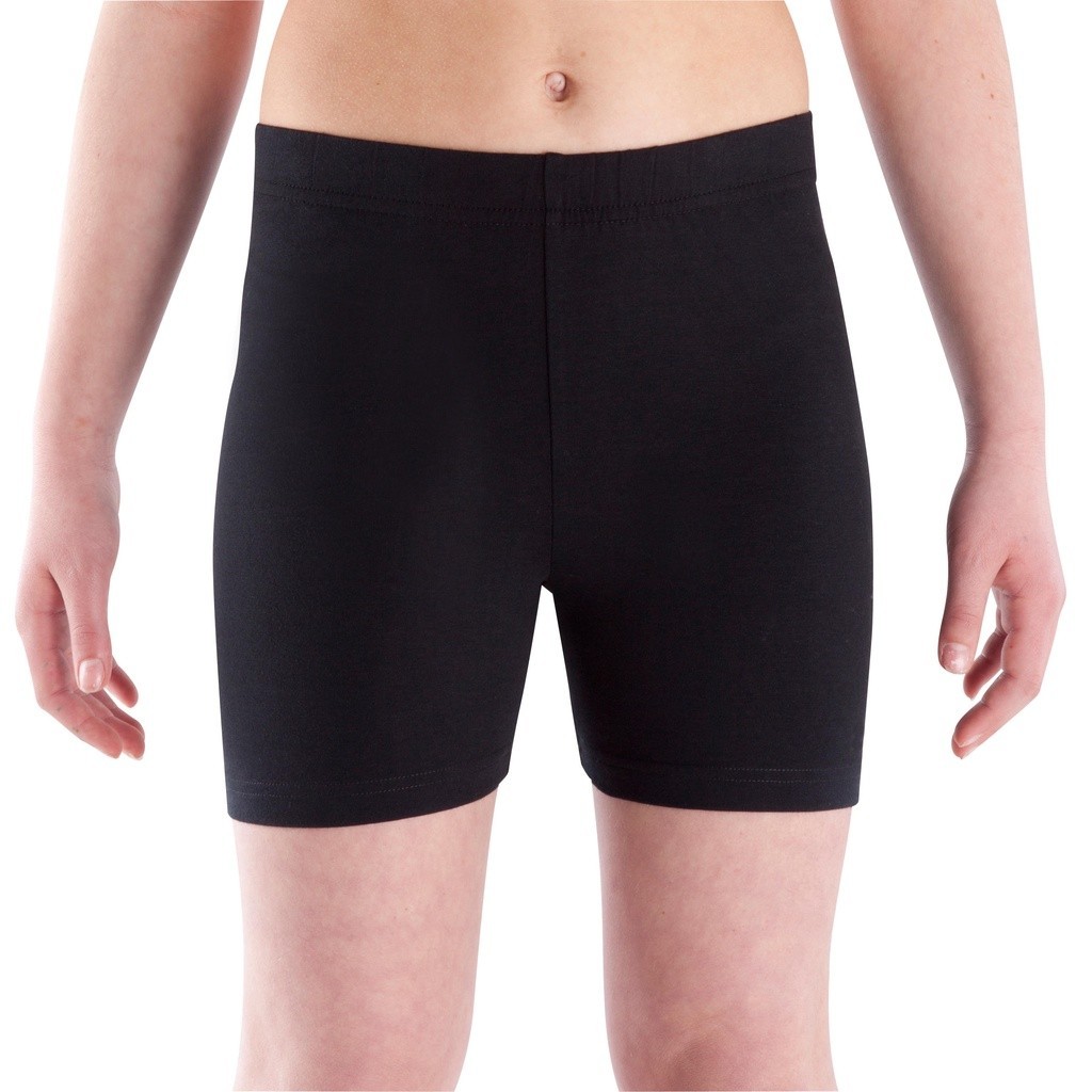 Ảnh Quần short tập gym cho bé gái 100 đen DOMYOS mã 8517105 2