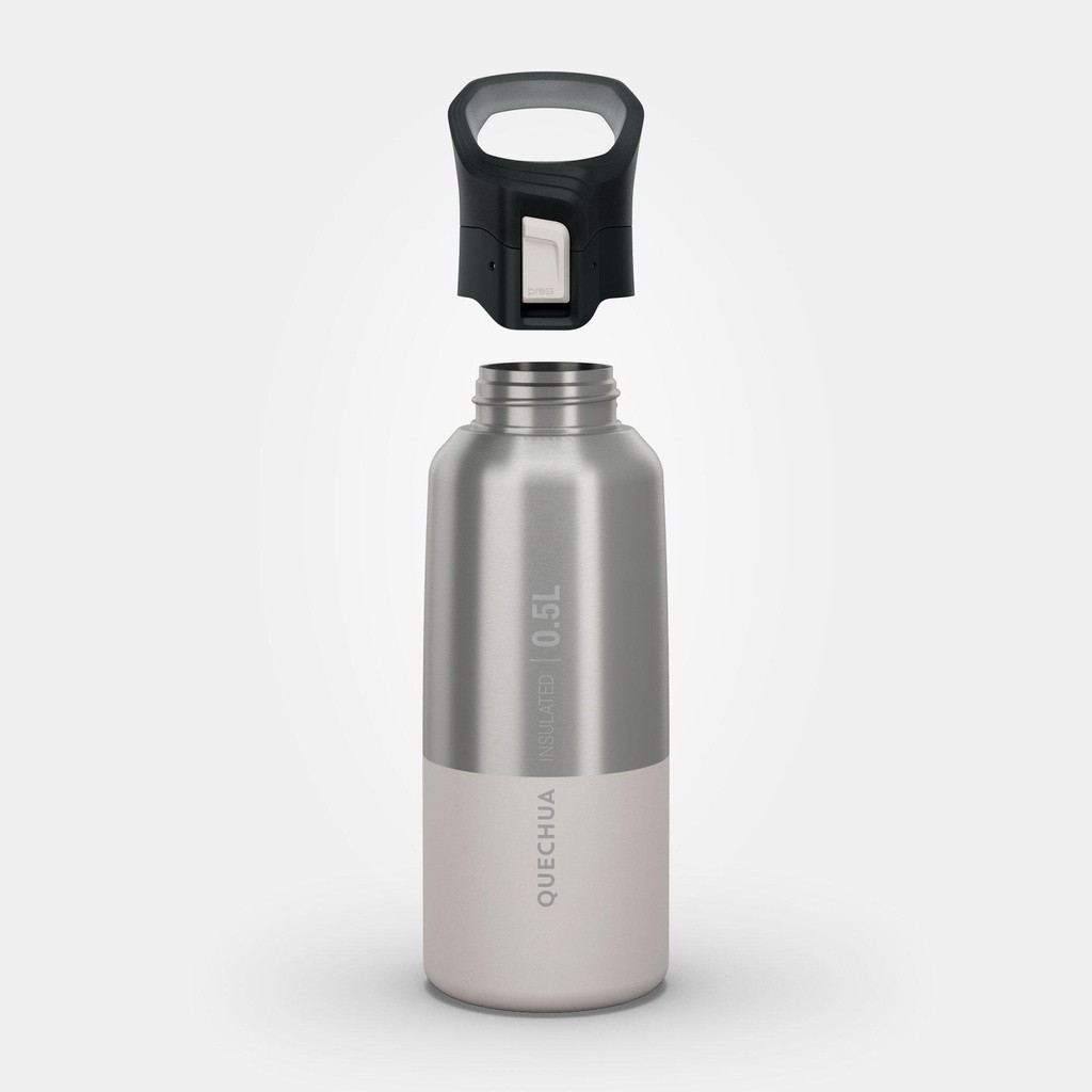 Ảnh Bình giữ nhiệt bằng thép không gỉ mh500 0,5 l trắng DECATHLON quechua mã 8612271 2