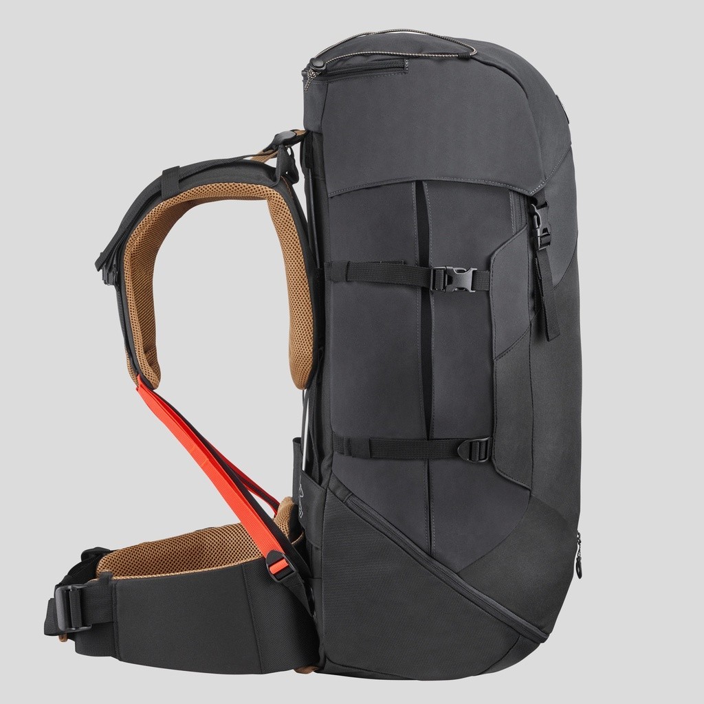Ảnh Balo trekking 50l trek 100 easyfit cho nam đen DECATHLON forclaz mã 8559690 4