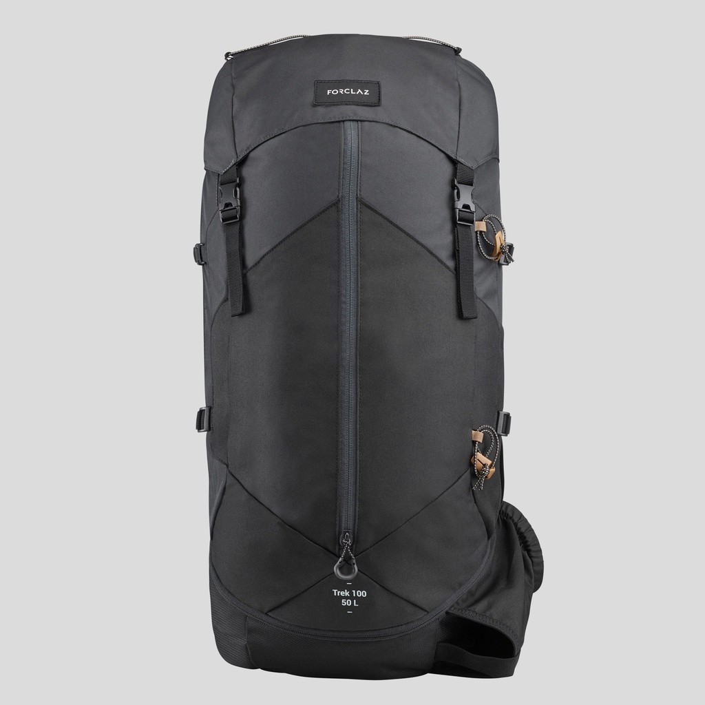 Ảnh Balo trekking 50l trek 100 easyfit cho nam đen DECATHLON forclaz mã 8559690 3