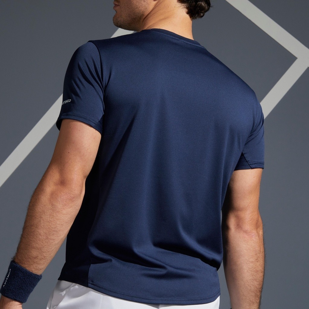 Ảnh Áo thun tennis pickleball tts100 cho nam xanh navy DECATHLON artengo mã 8573148 4