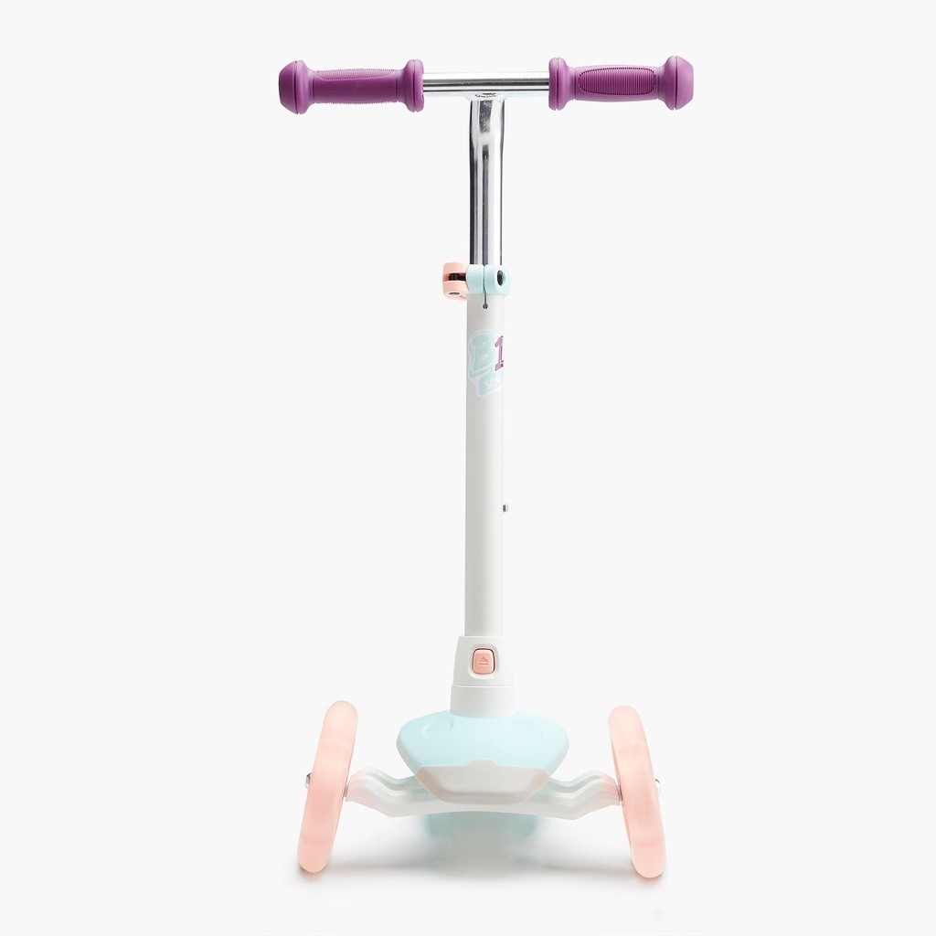 Ảnh Scooter b1 500 v2 cho trẻ em trắng xanh bạc hà DECATHLON oxelo mã 8602928 1