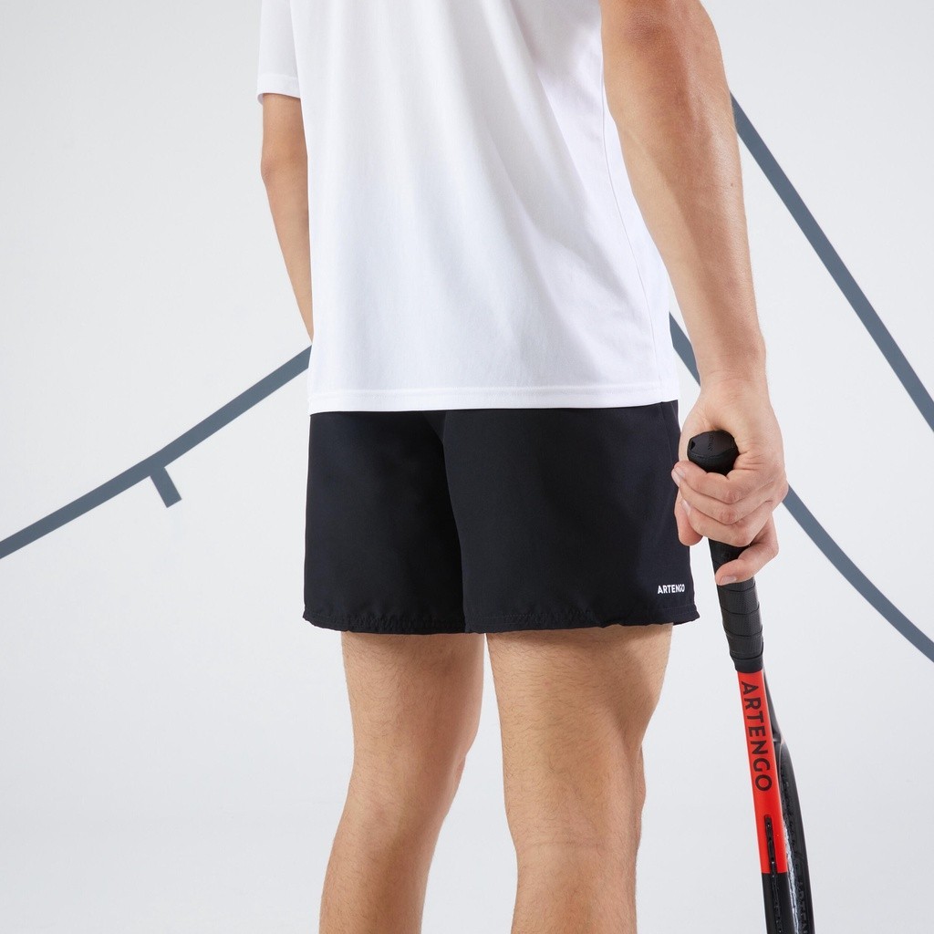 Ảnh Quần short tennis pickleball dry tsh 100 đen artengo mã 962201 3