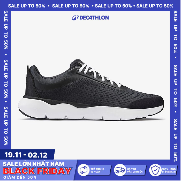 Ảnh Giày chạy bộ jogflow 500.1 cho nam đen DECATHLON kalenji mã 8670196 2