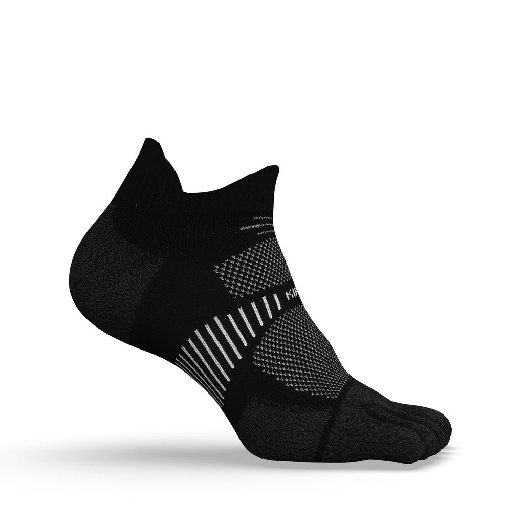 Ảnh Tất chạy bộ xỏ ngón thiết kế sinh thái run900 đen DECATHLON kiprun mã 8664318 4