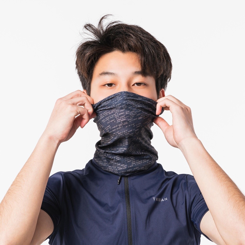 Ảnh Khăn đa năng roadr100 đen xám DECATHLON van rysel mã 8528147 2