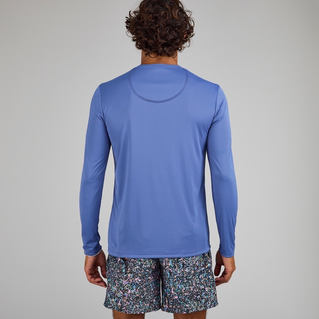 Ảnh Áo thun dài tay lướt sóng chống tia uv cho nam xanh dương DECATHLON olaian mã 8787799 3