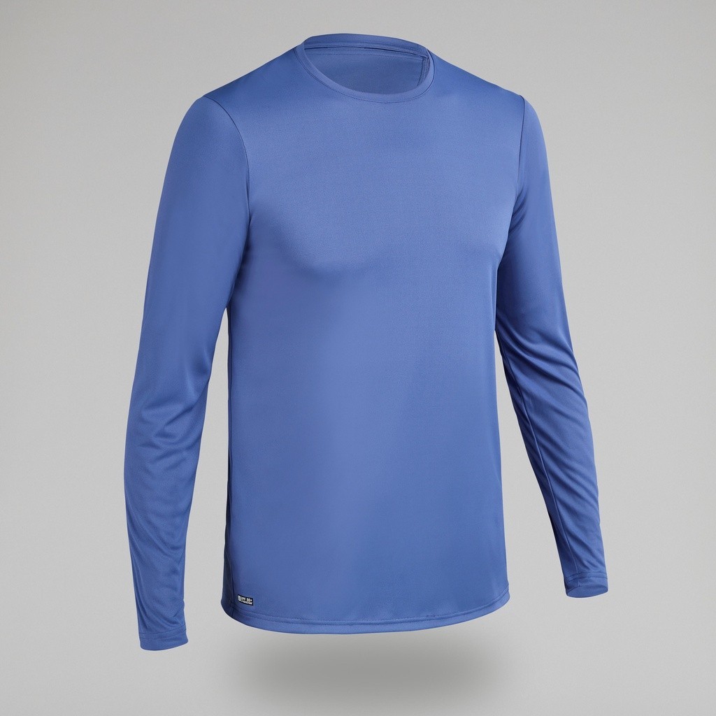 Ảnh Áo thun dài tay lướt sóng chống tia uv cho nam xanh dương DECATHLON olaian mã 8787799 1