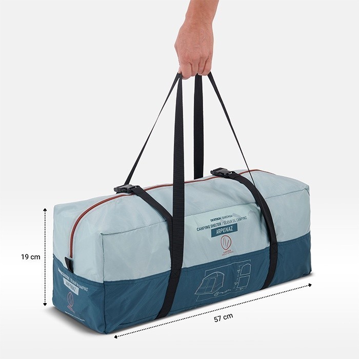 Ảnh Lều cắm trại gia đình Arpenaz Base cho 6 người Xanh/Xám DECATHLON QUECHUA mã 8648391 4