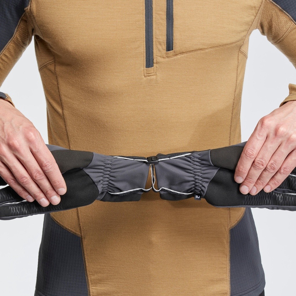 Ảnh Găng tay trekking chống gió mt900 xám DECATHLON forclaz mã 8655822 3