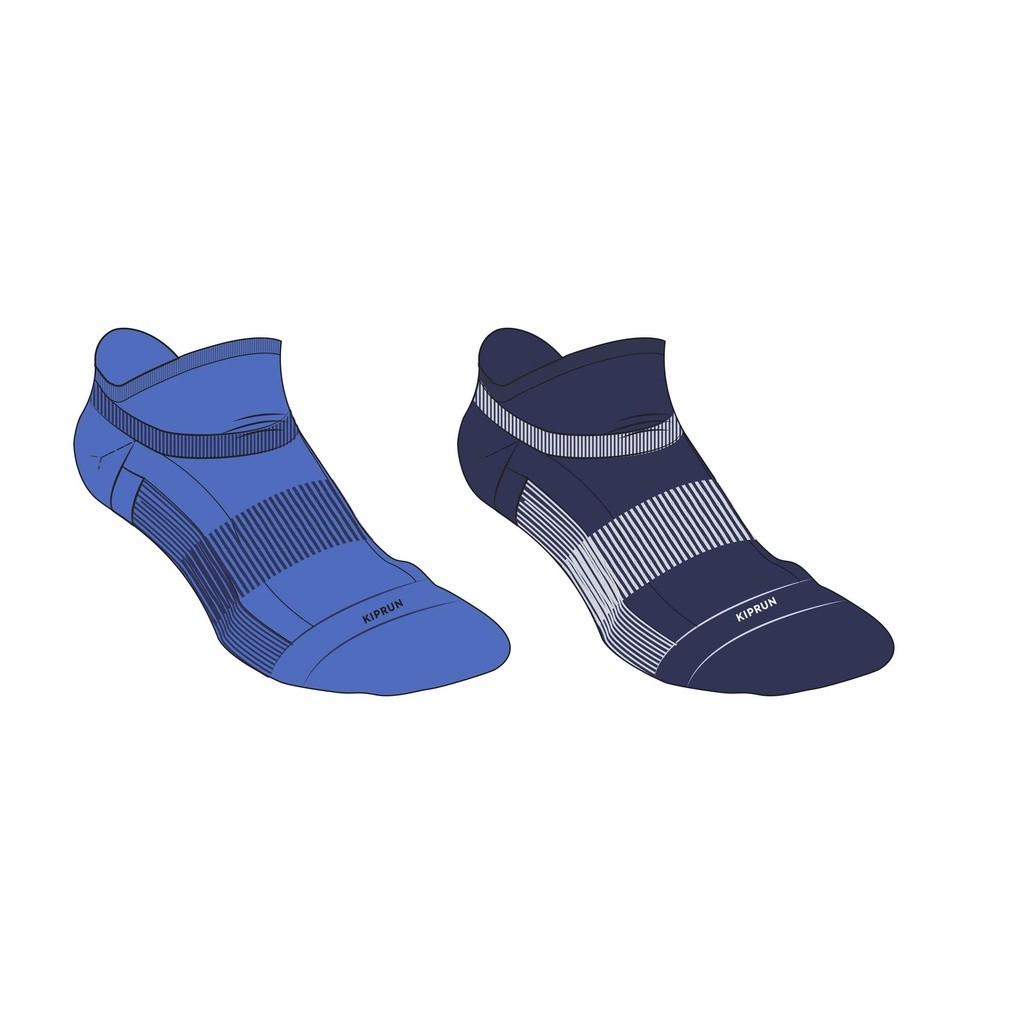 Ảnh Gói 2 đôi tất chạy bộ comfort kiprun 500 inv cho trẻ em DECATHLON Kiprun nhiều màu 3