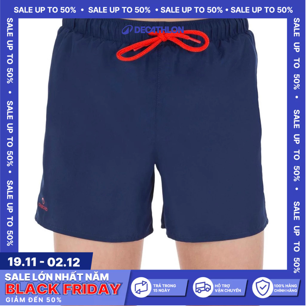 Ảnh Quần short lướt ván 50 tween xanh dương đậm DECATHLON olaian mã 8550993 1