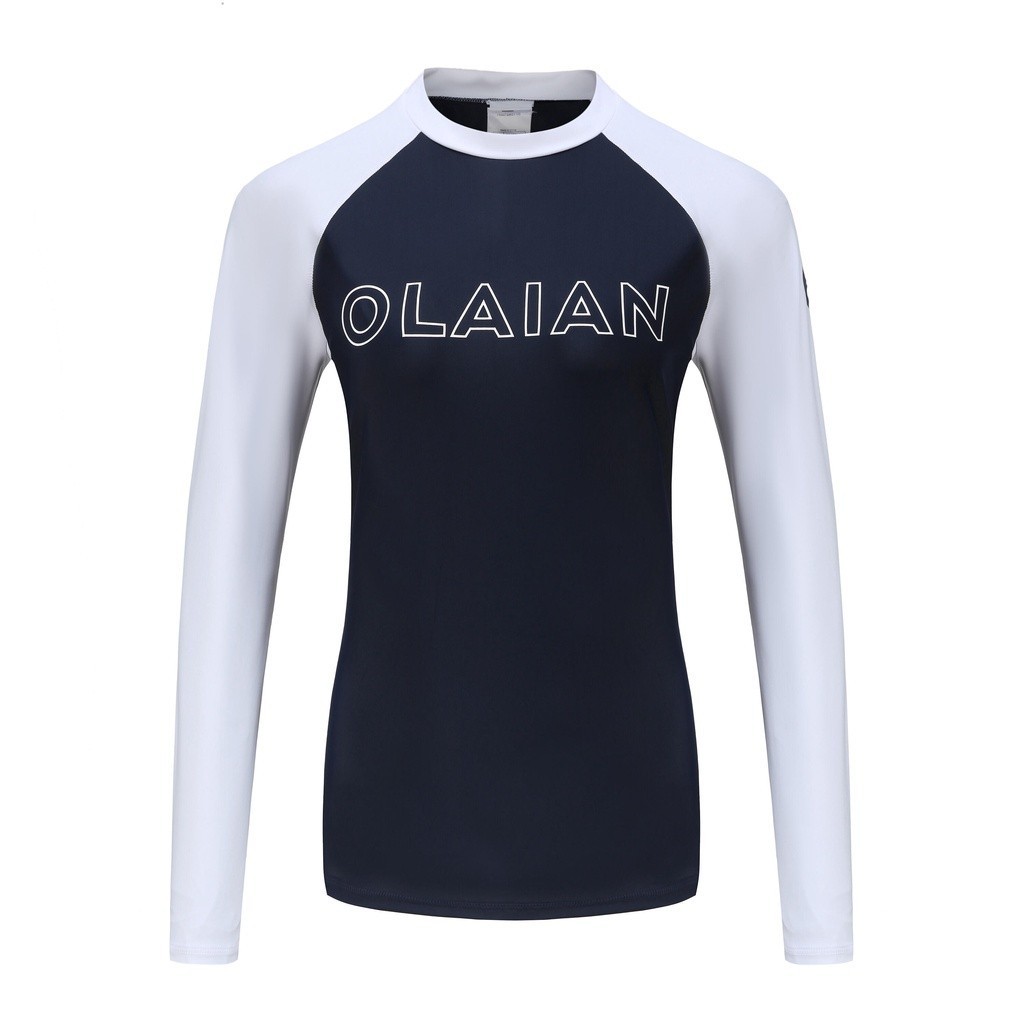 Ảnh Áo lướt sóng chống tia uv 100 cho nữ đen trắng DECATHLON olaian mã 8664813 2