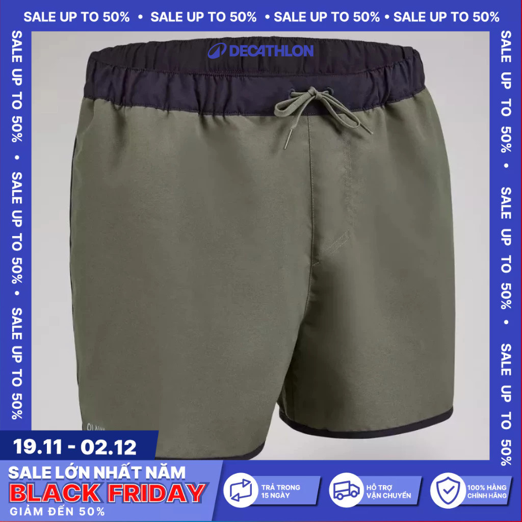 Ảnh Quần short lướt sóng dáng ngắn 100 cho nam kaki DECATHLON olaian mã 8809010 1