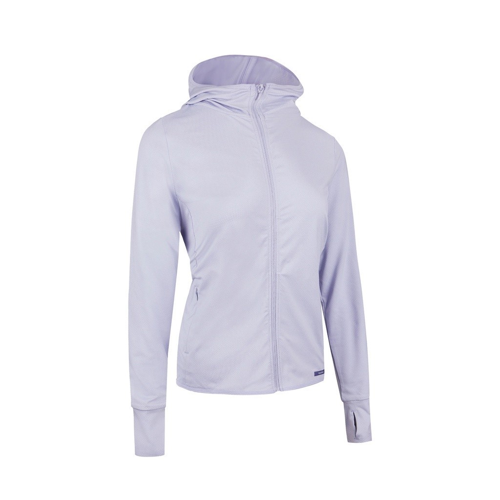 Ảnh Áo khoác chạy bộ chống nắng cho nữ tím nhạt DECATHLON kalenji mã 8626366 3