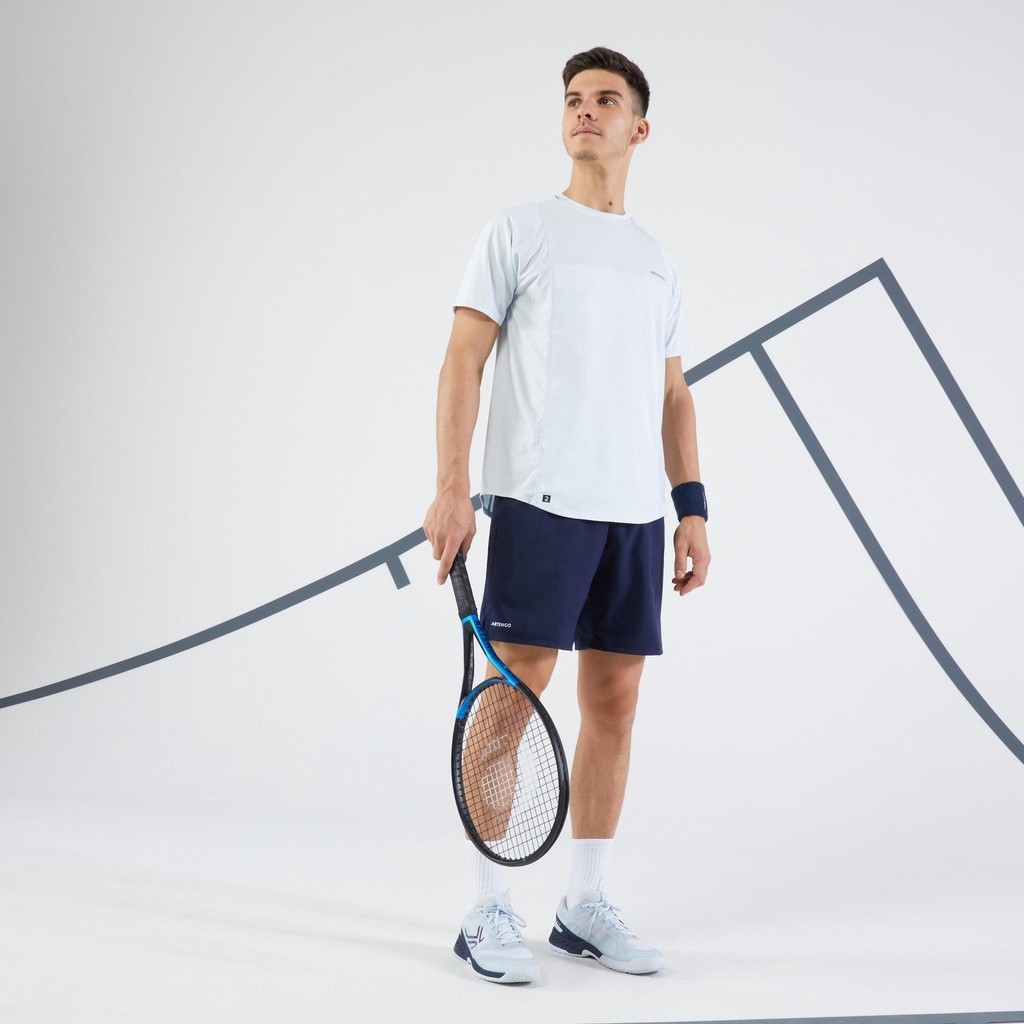 Ảnh Quần short tennis pickleball tsh 500 dry cho nam xanh navy DECATHLON mã 8552191 1